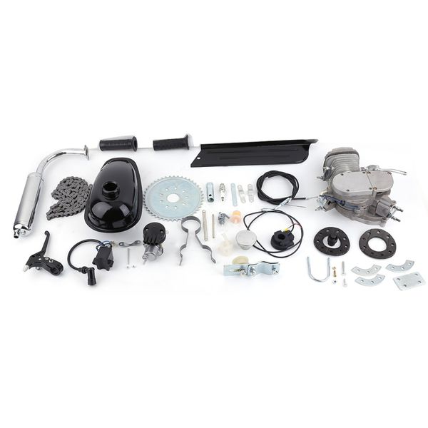 

professional 2 stroke 80cc cycle motor engine kit gas great for motorized bicycles cycle bikes silver