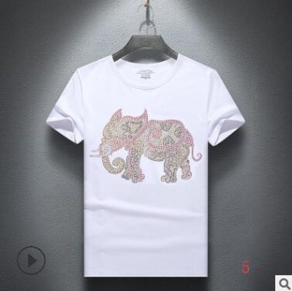 

2019 new italian fashion brand design tiger head printing t-shirt men and women breathable fashion street sweatshirt outdoor t-shirt, White