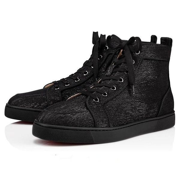 

original box,eu 35-46] luxurious red bottom men,women black sneakers high outdoor comfort casual louisflat with walking party shoes