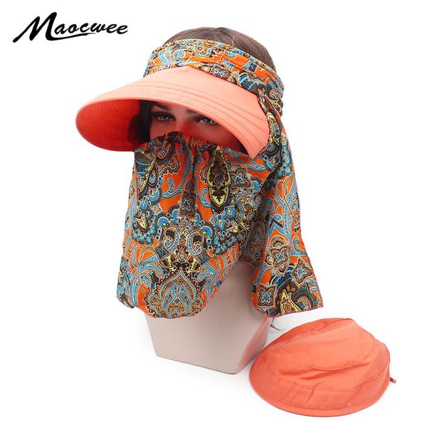 

new big summer hats for women climb mountain jungle hiking anti-uv visors cap covered face neck beach hat omnibearing uv sun hat, Blue;gray