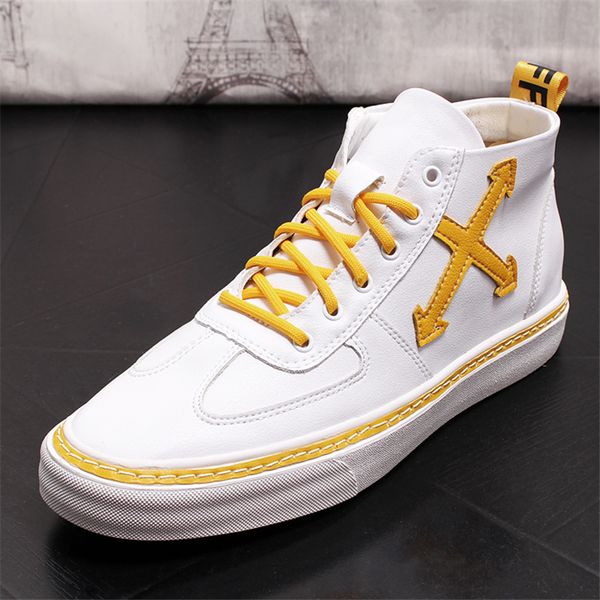 

brand men casual shoes fashion breathable slip on men sneakers spring autumn new high thick bottom shoes loafers, Black