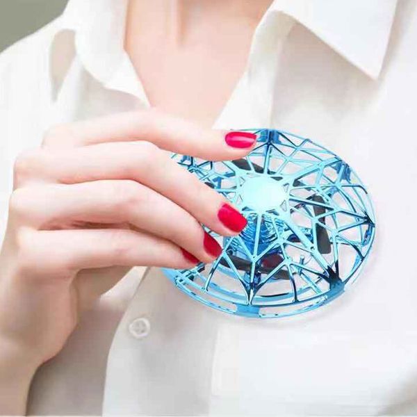 

legal authorization ufo drone spinning helicopter toy gift anti-collision air flying globe led usb charge aircraft by shoes011 o9