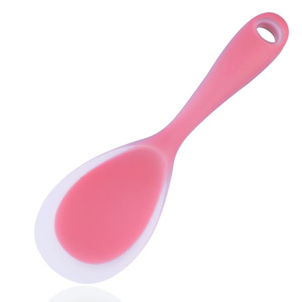 

1PC Silicone Rice Server Paddle Soft Kitchen Tool Non-stick Sushi Rice Cooking Supplies Spatula Rice Spoon Heat Resistant