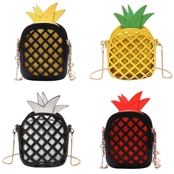 

women pu leather fruit shape hit color chain bag shoulder crossbody bag