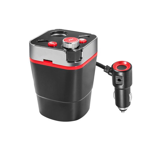 

for bluetooth car fm full frequency point transmission handsmp3 player adapter kit 5v/2.1a usb charger #zer