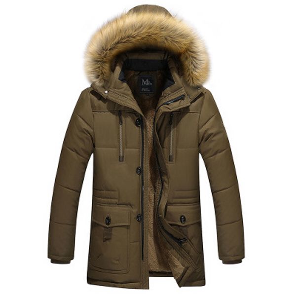 

new parka мужчины твердые повседневная мужская одежда хлопок мягкая зимняя куртка ветрозащитный свободные толстые пальто мужчины верхняя оде, Black;brown