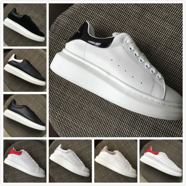 

Новые 2020 Конструктор Мужчины Женщины платформы кроссовки, Мода любителей моды Bottom неподдельной кожи верхнего качества Повседневная обувь 35-45