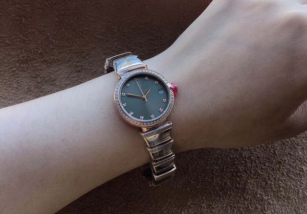 

outdoor lvcea purple dial tow tone rose gold case diamond quartz battery women wristwatches stainless steel womens watch ladies watches, Slivery;brown