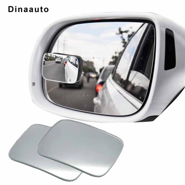 

adjustable car blind spot mirror baby car mirror rotation wide angle rectangle convex rear view mirrors 2pcs