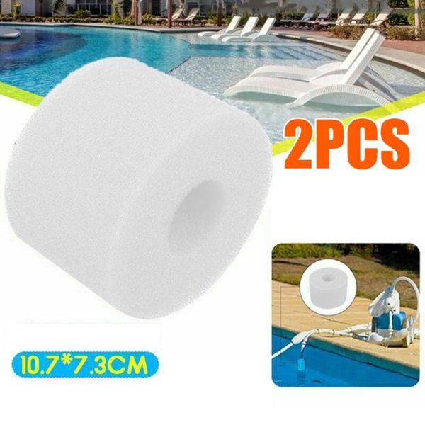 

2pcs filter sponge foam white reusable filters cartridge for intex s1 type