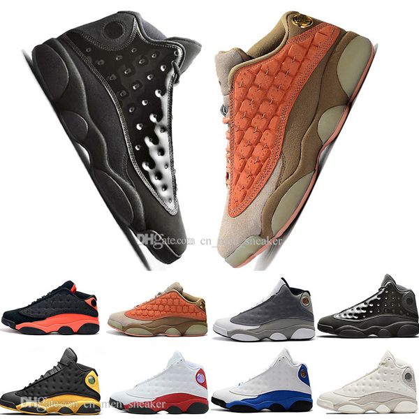 

13s 13 mens basketball shoes hyper royal love respect black white grey toe sneakers women sport trainers running shoes for mens designer, White;red
