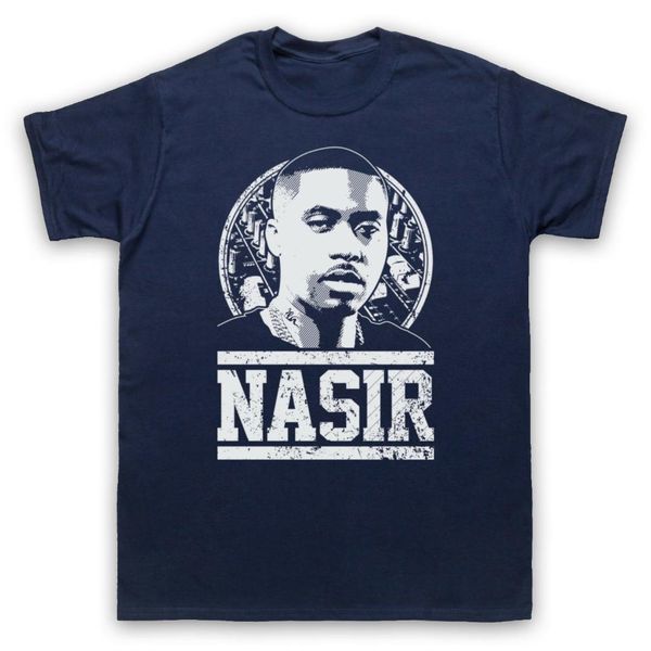 

nas nasir bin olu dara jones футболка неофициальная трибута рэппер взрослых, White;black
