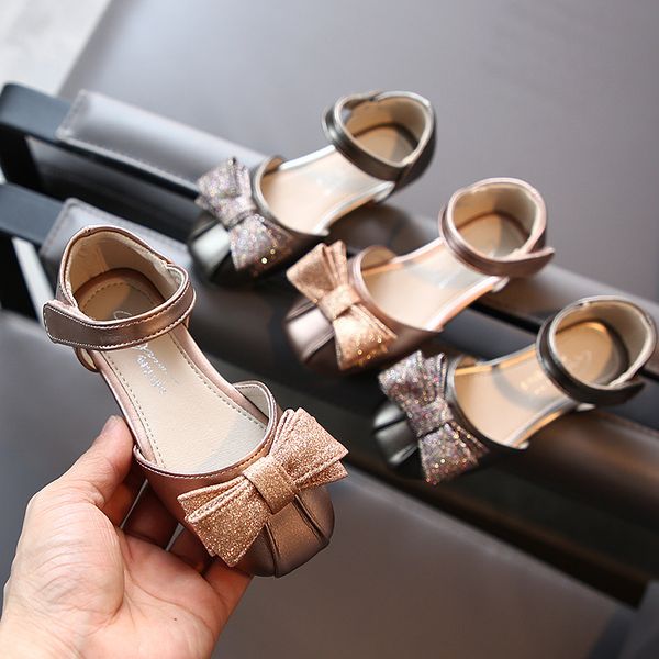 

summer girl baby sandals bow princess sandals dance shoes 1-3 years old children's shoes boys girls leather sandals t200411, Black;red