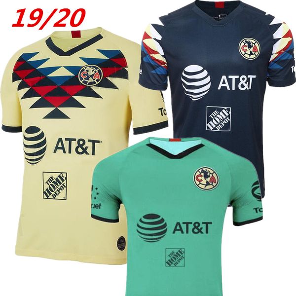 

Liga mx 2019 club america third occer jer ey mateu o lainez r martinez home away 19 20 football training men hirt 2xl