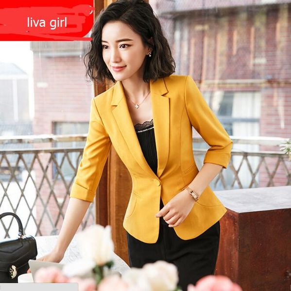 

weekeep women blazers and jackets ladies yellow red black elegant blazers and coats plus size office work women's, White;black
