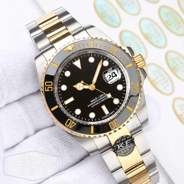 

glide lock sapphire luxury fashion ceramic bezel water proof designer mechanical automatic movement men mens watch wristwatches watches, Slivery;brown