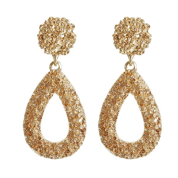 

hoop & huggie water d-rop earrings handmade bohemia for women girls jewelry gift, Golden;silver