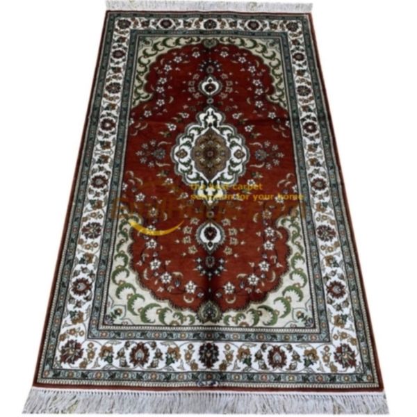 

large 100% natural silk handmade oriental area rug floral persian carpet