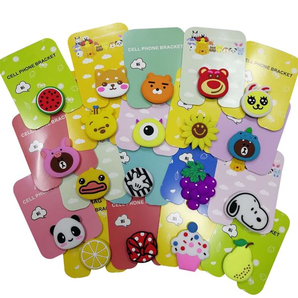 

silicone cell phone holder 3m glue expandable grip mobile phone stand 360 degree finger holder flexible for iphone samsung