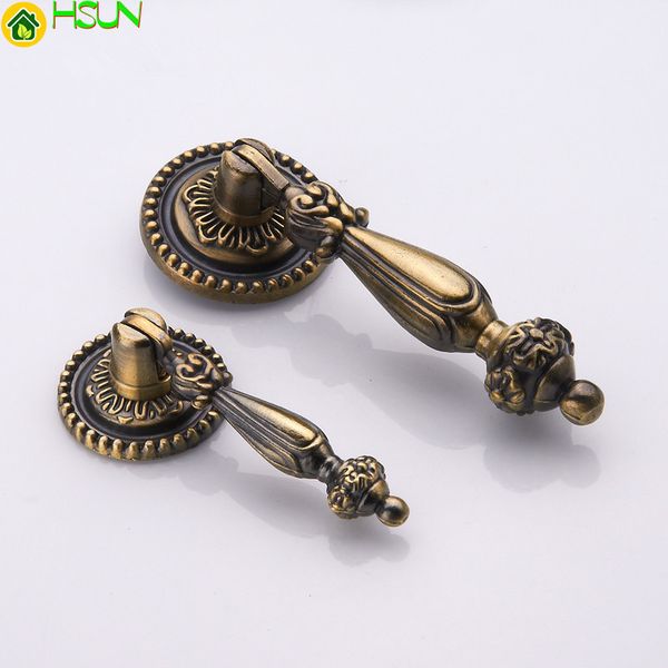 2019 Bronze Drawer Dresser Drop Pulls Cupboard Knobs Handle