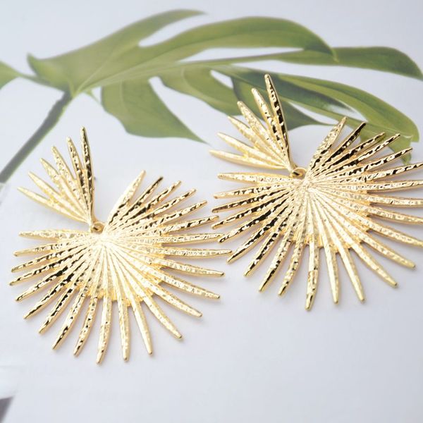 

mestilo 2019 vintage fashion women jewelry gold silver color big geometric alloy drop earrings for women retro party jewelry hot