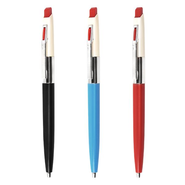 

brand retro press ballpoint pen 0.7mm hand ball pen 4pcs/lot, Blue;orange