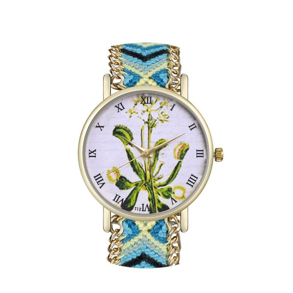 

casual ladies quartz wrist watch simple braided rope bracelet watch women watches roman numerals clock relogio 2019, Slivery;brown