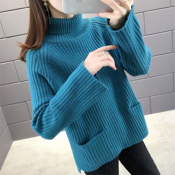 

5789 (winter had 4 row 11) under paragraph 2 raglan sleeve knitted garment wide lapels spread out the fork sweater 56, White;black