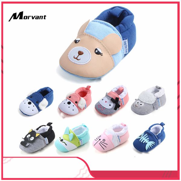 

детская обувь мягкого хлопок infant toddler обувь прекрасный мультфильм младенец противоскользящий клей на подошвах мальчики девочки первой