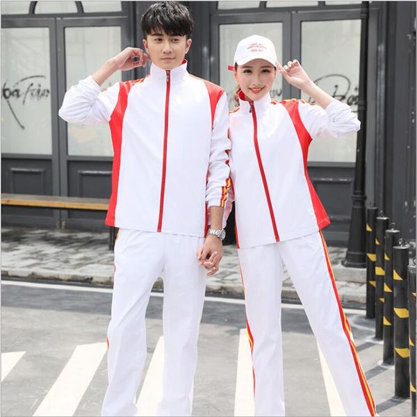 Spring Autumn Lovers Sports Sports Suit Sports Cina National Exhibition Group Group Assument Vestiti Wushu Coaching Uniform