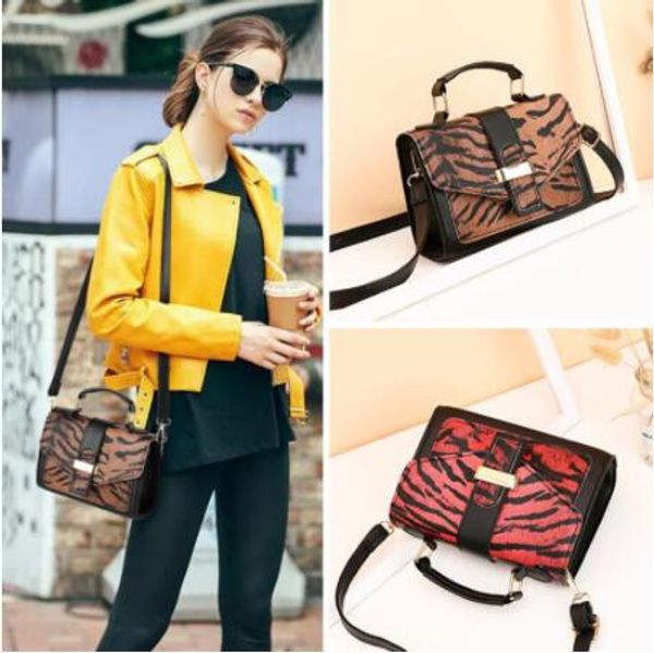 

women handbag shoulder bag leopard print pu leather crossbody bags for women messenger bags ladies ing