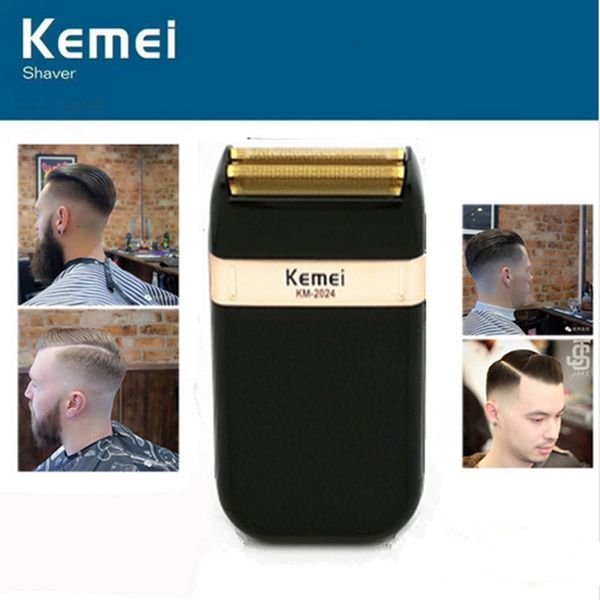 

kemei rechargeable cordless shaver for men twin blade reciprocating beard razor face care multifunction strong trimmer machine