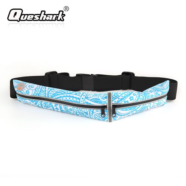 

reflective fitness running waist bag night safety walking jogging moblie phone belt double packs lightweight sports bags