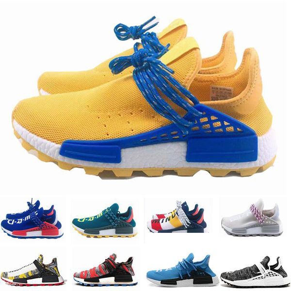 

2019 new human race tr men running shoes pharrell williams nmds human races pharell fashion luxury mens women designer sandals shoes