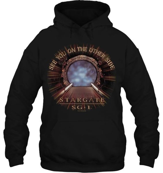 

men hoodie funny white black tee stargate men's women streetwear
