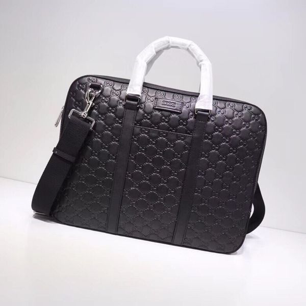 

briefcase bag classic fashion model 2019 explosive european and american style size: 38*29*4 cm freight g0268, Black