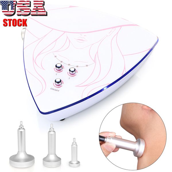 

us ship new vacuum lifting massage cup fat removal body shaping slimming machine 3pcs metal fingertips vacuum cups body massage