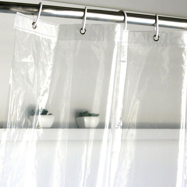 

eco-friendly anti-bacterial peva shower curtain liner clear