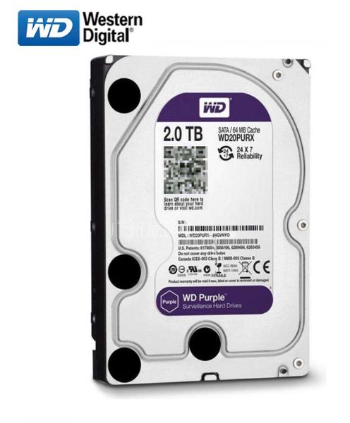 

WD 2TB внутренний жесткий диск 3,5" кэш-64M SATA3 HDD 6Gb / с 2TB Фиолетовый жесткий диск HD жесткий диск для настольных компьютеров