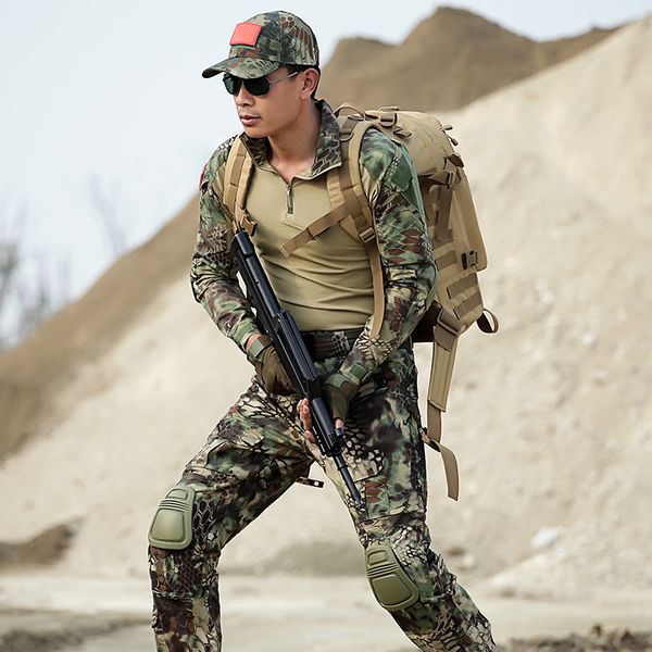 

men's clothes jackets+pants outdoor hunting outfit camouflage costume multicam for hunting us army tactical suit, Camo