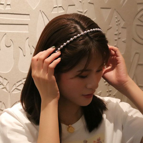

symphony pearl hairband thin edge alice band cerchietto aliceband spiral hair bands hair style for ladies headwears fdvvj, Black;brown