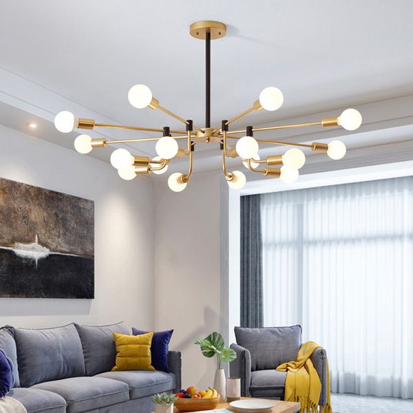 New Design Modern Pendant Lamps Creative Luxury Gold Ceiling Lighting Nordic Pendant Lights For Living Room Bedroom Dinning Room Foyer Brass Pendant