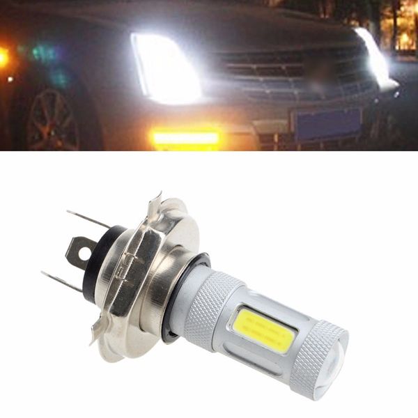 

ac/dc 12-24v h4 high power cob led fog light drl daytime running bulb 80w