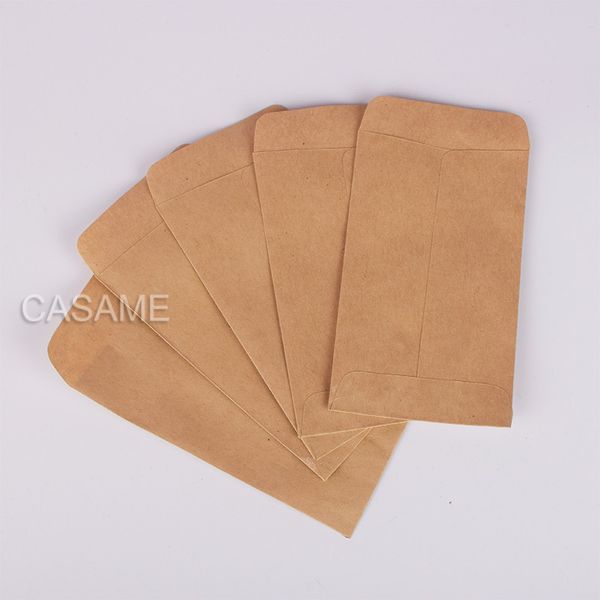 

6x10cm craft cookie bags 100pc kraft paper bag mini envelope gift bags candy snack baking package supplies gift wrap glue