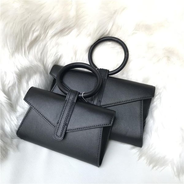 

elegant2019 ring design niche genuine leather woman single shoulder span portable concise hundred pad package