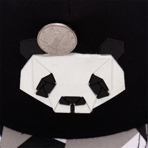 

new arrival fashion spring and summer lovers baseball cap hiphop hat male ms cute panda zebra rubber hatsnapback flatbrimmed hat, Blue;gray