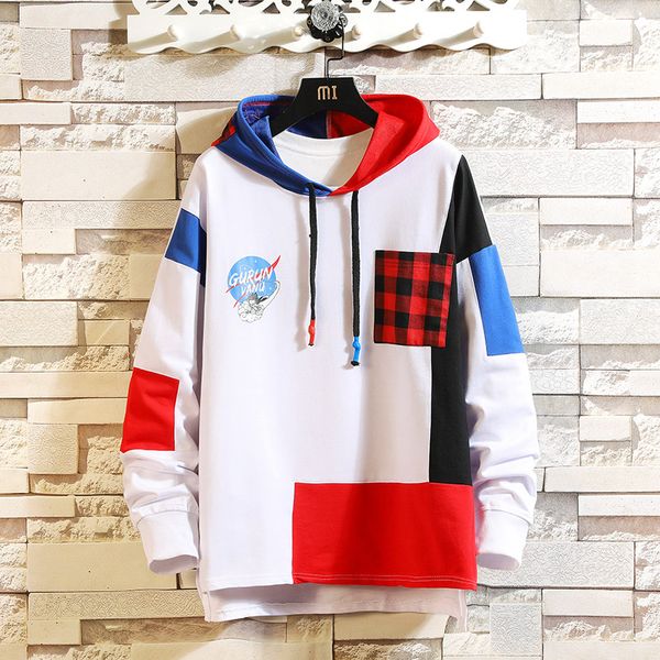 

autumn and winter new fashion hooded clothing street men's large size warm jacket men's hooded cardigan sweatshirt m-5xl, Black