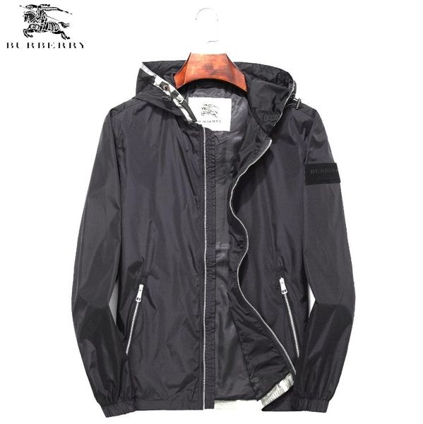 

burberri mens fashion luxury jacket brand new casual breathable wild plus size jacket custom classic trend loose outerwear, Black;brown