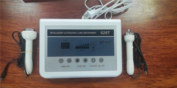 

ultrasonic cure instrument facial spot removal whitening slimming skin care high frequency ultrasound introducer massager beauty device, Black;white