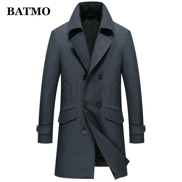 

batmo 2019 новое поступление весна высокое качество двубортный плащ мужчины, мужские куртки, плюс размер -3xl ks192212, Tan;black
